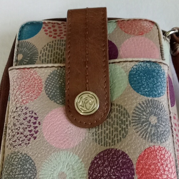 Relic Colorful Faux Leather Wallet Wristlet - Picture 5 of 10